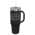 Black Polar Camel 40 oz. Travel Mug with Snap Lid & Straw
