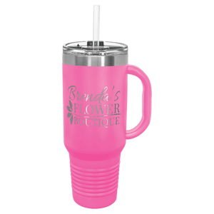 Pink Polar Camel 40 oz. Travel Mug with Snap Lid & Straw