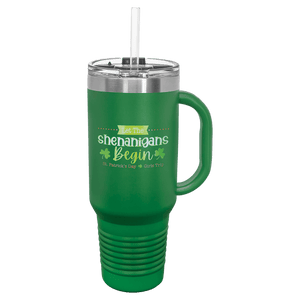 Green Polar Camel 40 oz. Travel Mug with Snap Lid & Straw