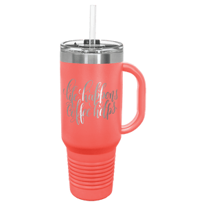 Coral Polar Camel 40 oz. Travel Mug with Snap Lid & Straw