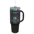 Black Polar Camel 40 oz./Prism Travel Mug with Handle & Straw