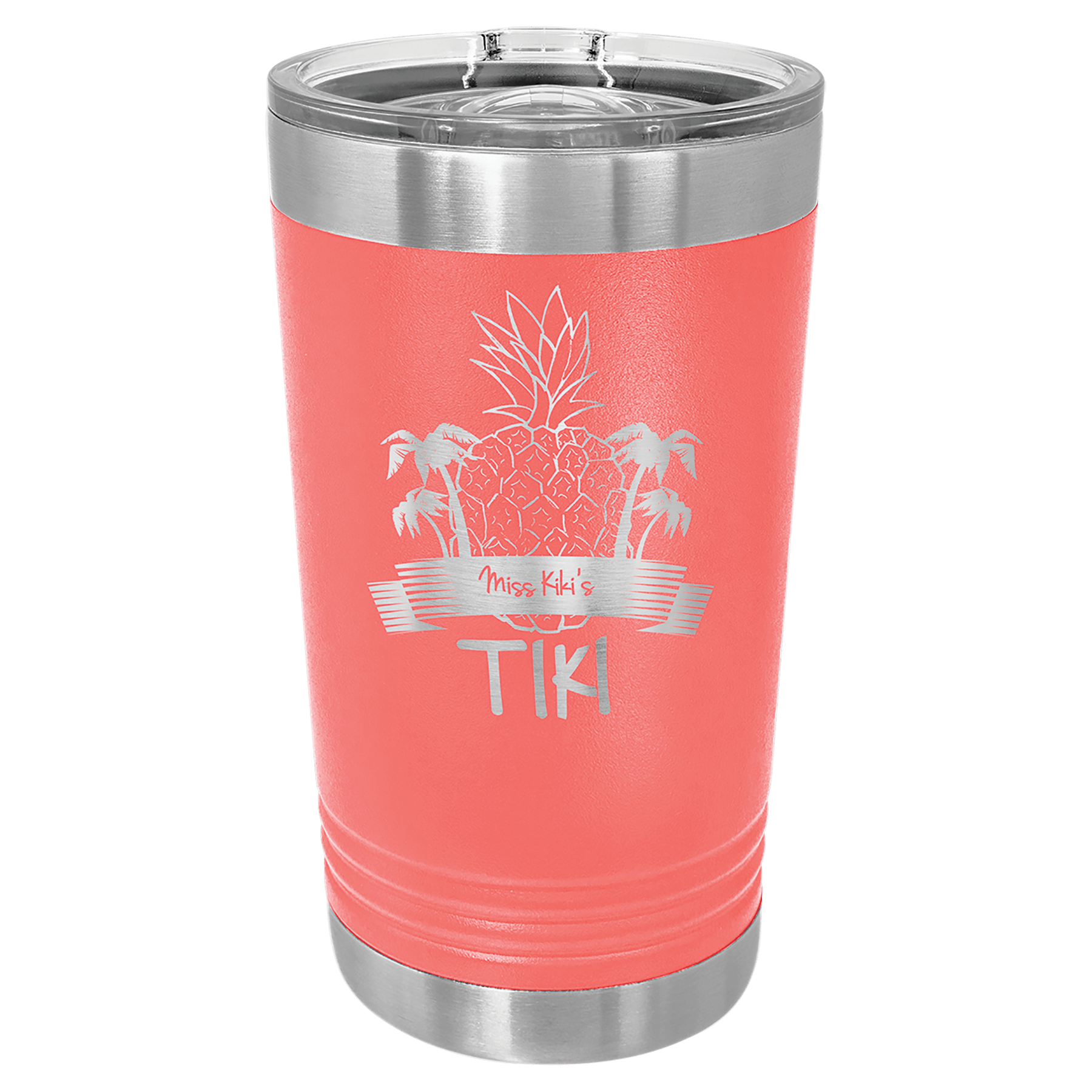 Polar Camel Coral 16 oz. Pint with Slider Lid