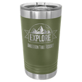 Polar Camel Olive 16 oz. Pint with Slider Lid