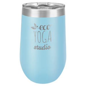 Light Blue Polar Camel 16 oz. Vacuum Insulated Stemless Tumbler with Lid