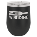 Black Polar Camel 12 oz. Vacuum Insulated Stemless Wine Tumbler with Lid