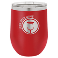 Polar Camel 12 oz. Red Vacuum Insulated Stemless Tumbler with Lid