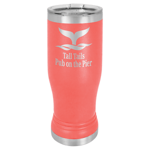 Coral 14 oz. Polar Camel Pilsner with Clear Lid