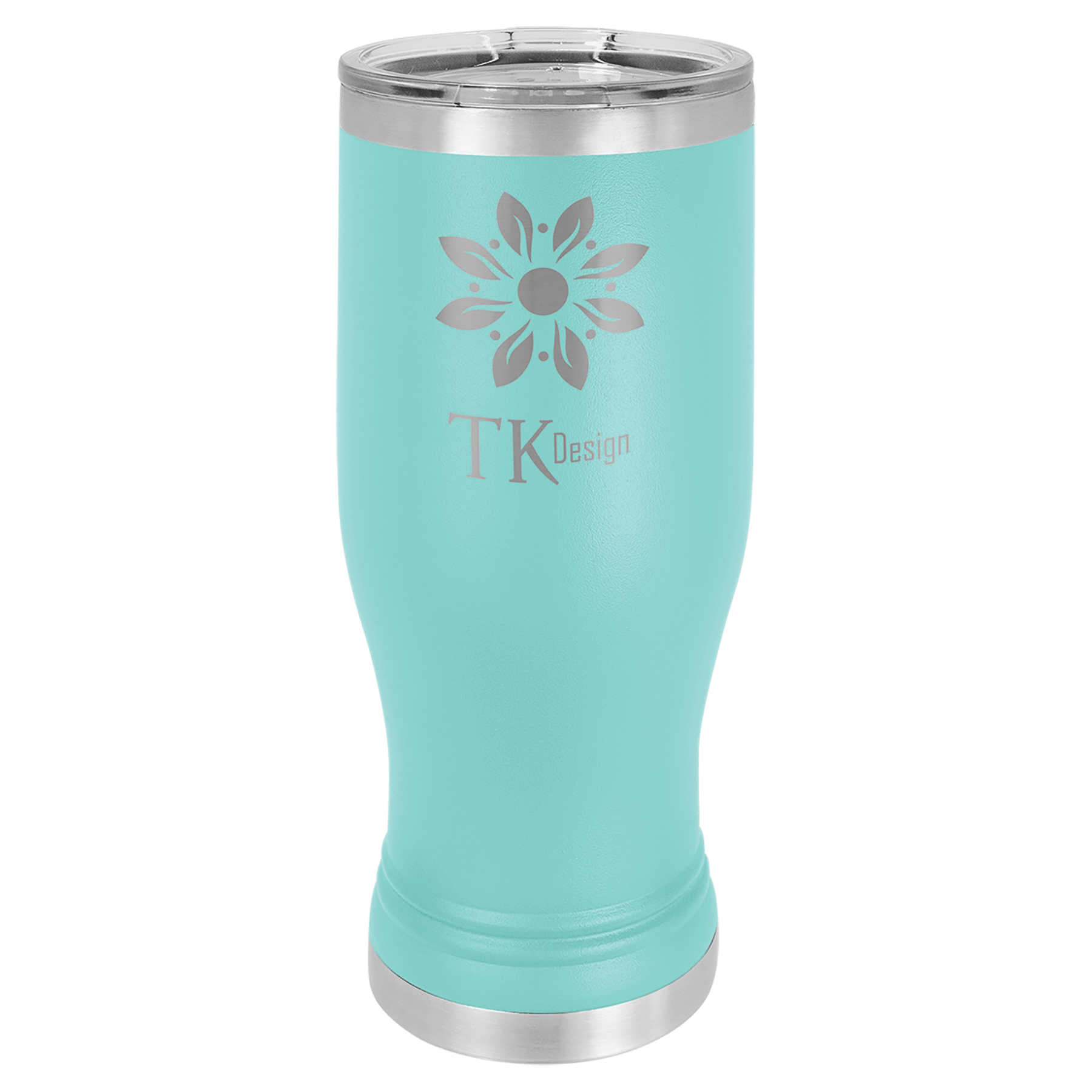 Teal 20 oz. Pilsner with Clear Polar Camel Lid