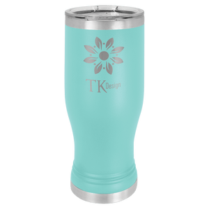Teal 20 oz. Pilsner with Clear Polar Camel Lid