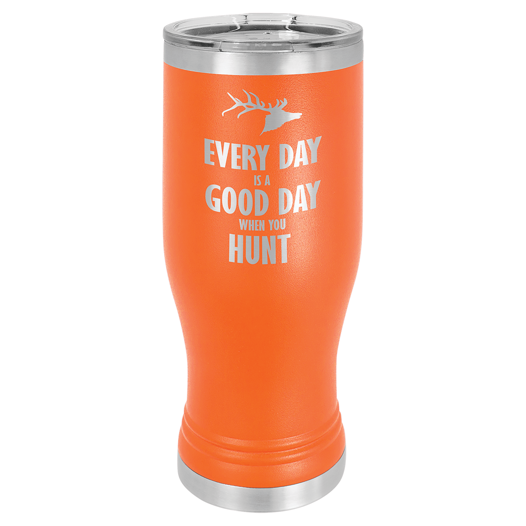 Orange 20 oz. Pilsner with Clear Polar Camel Lid