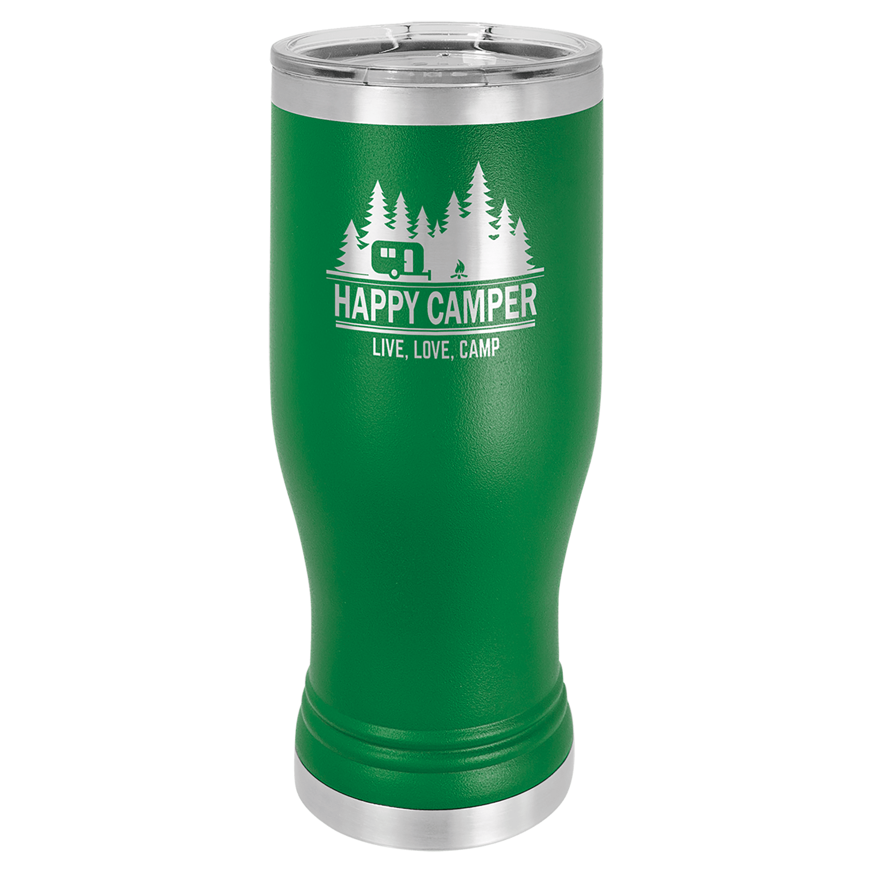 Green 20 oz. Pilsner with Clear Polar Camel Lid