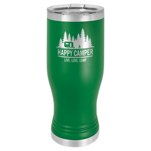 Green 20 oz. Pilsner with Clear Polar Camel Lid
