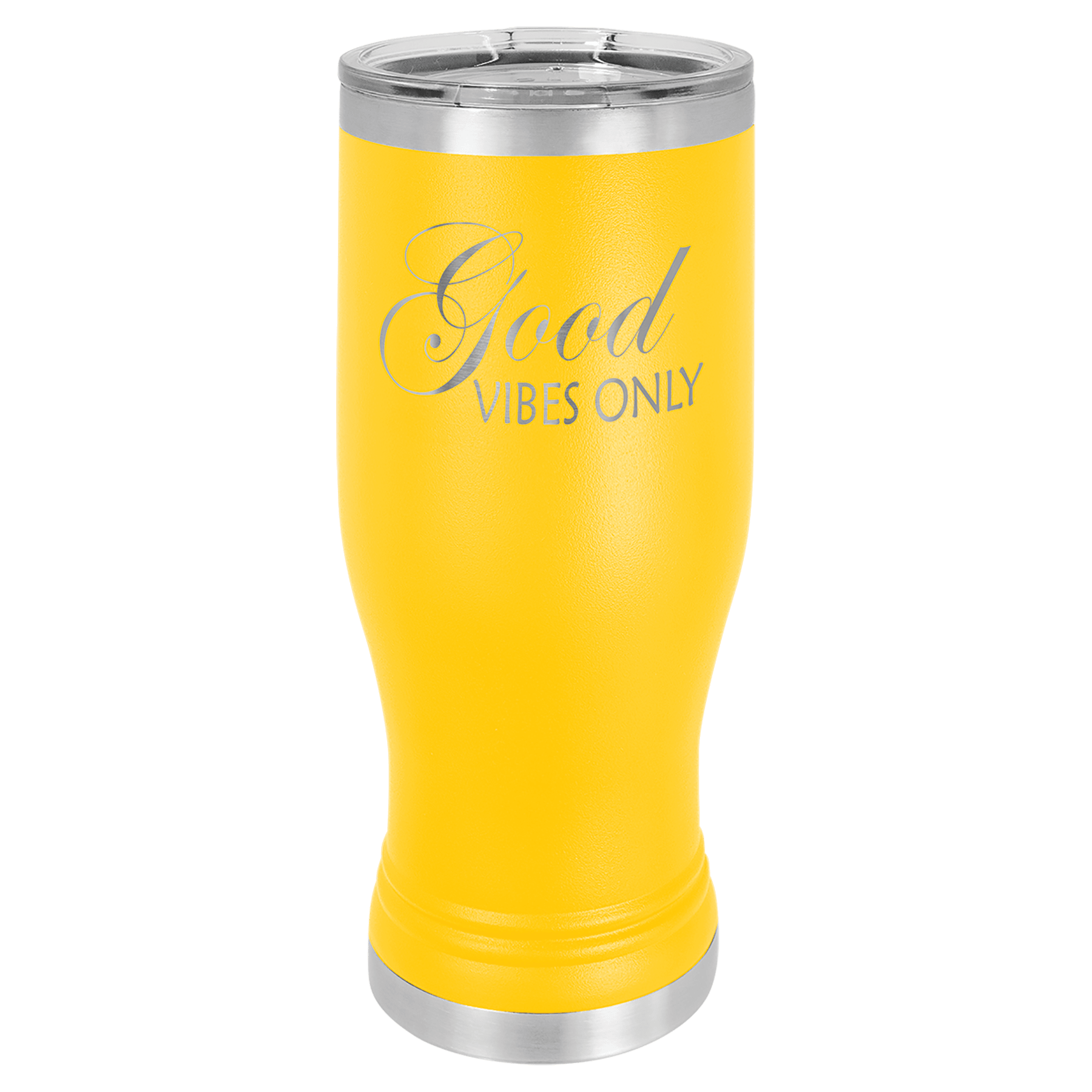 Yellow 20 oz. Pilsner with Clear Polar Camel Lid