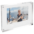 8" x 6" Clear Rectangle Magnetic Acrylic