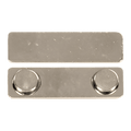 1 3/4" x 1/2" Metal 2-Post Magnet with Adhesive
