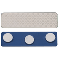1 3/4" x 1/2" 3-Post Plastic Backed Magnet with Adhesive