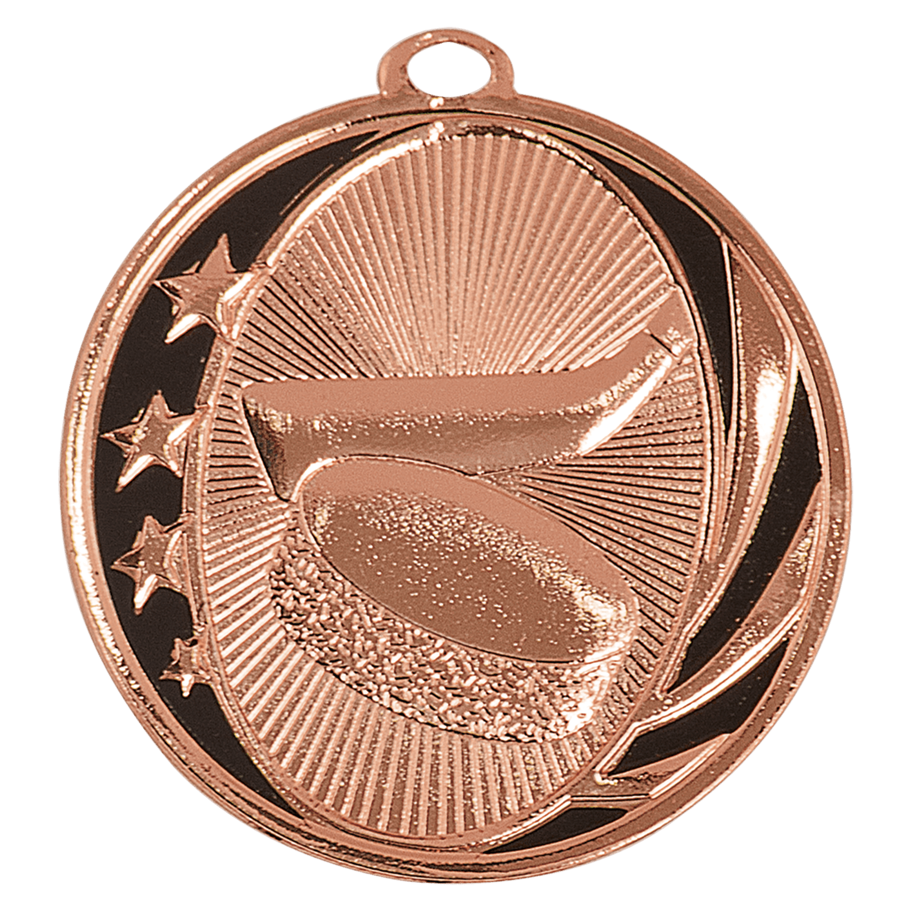 Bright Bronze 2" Hockey Laserable MidNite Star Medal
