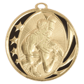 Bright Gold 2" Wrestling Laserable MidNite Star Medal