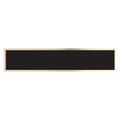 9 1/2" x 1 3/4" Black/Gold Brass Plate for 10 1/2" Desk Wedges