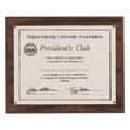 10 1/2" x 13" Holds 8 1/2" x 11" American Walnut Finish Photo/Certificate Holder