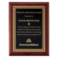 Rosewood Piano Finish Plaque with Gold Border Black 9" x 12" Airflyte Premium LaserFX Plate