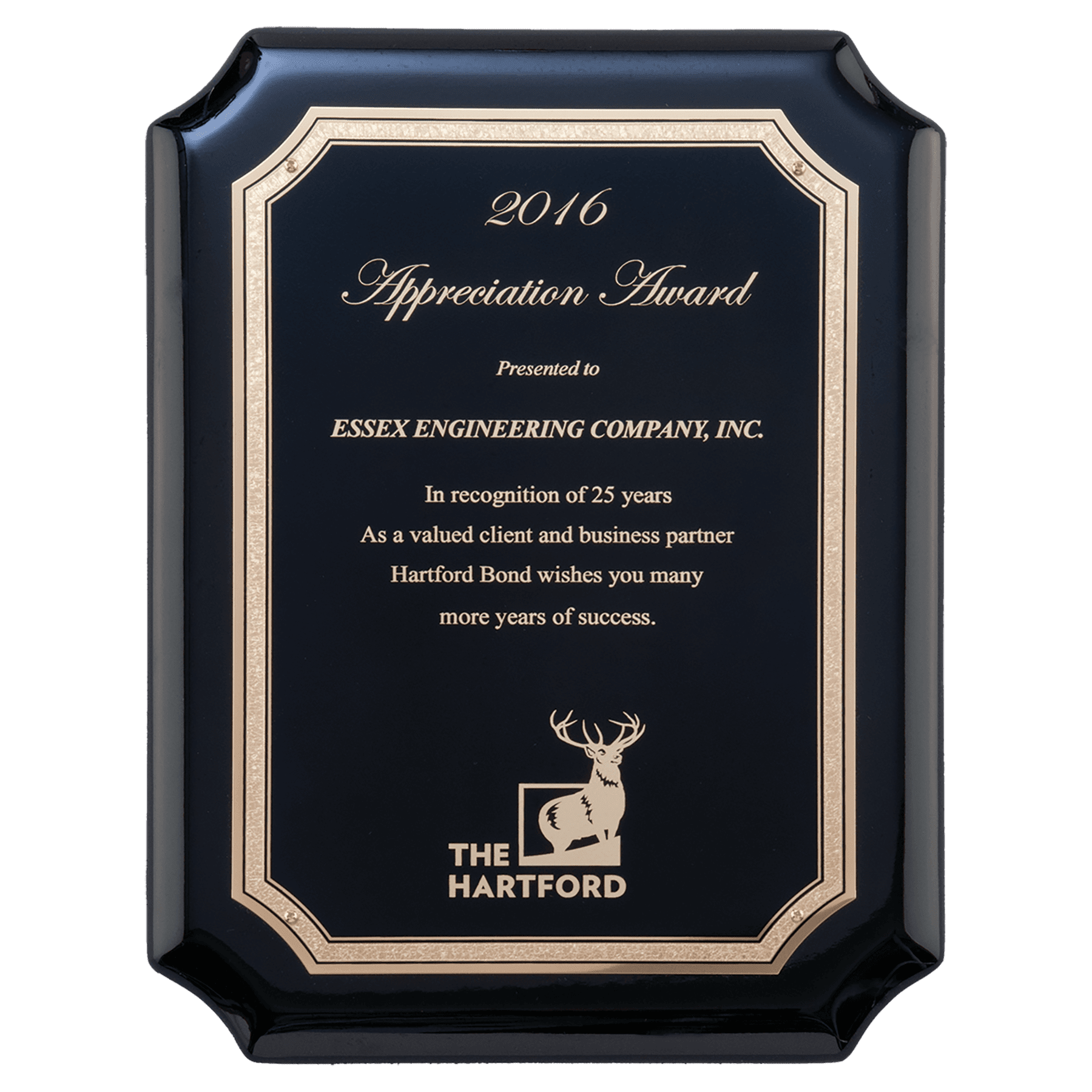 Black High Gloss Plaque with Black Gold 9" x 12" Florentine Border LaserFX Plate