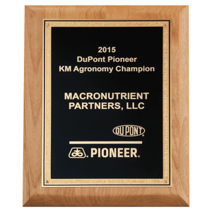 Alder Wood Plaque with Black Textured, Gold 9" x 12" Natural Florentine Bordered LaserFX Plate