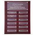 9x12 Rosewood High Gloss Plaque with Acrylic Engraving Plates