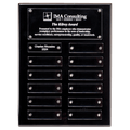 Black High Gloss Plaque with 12 Acrylic Engraving Plates