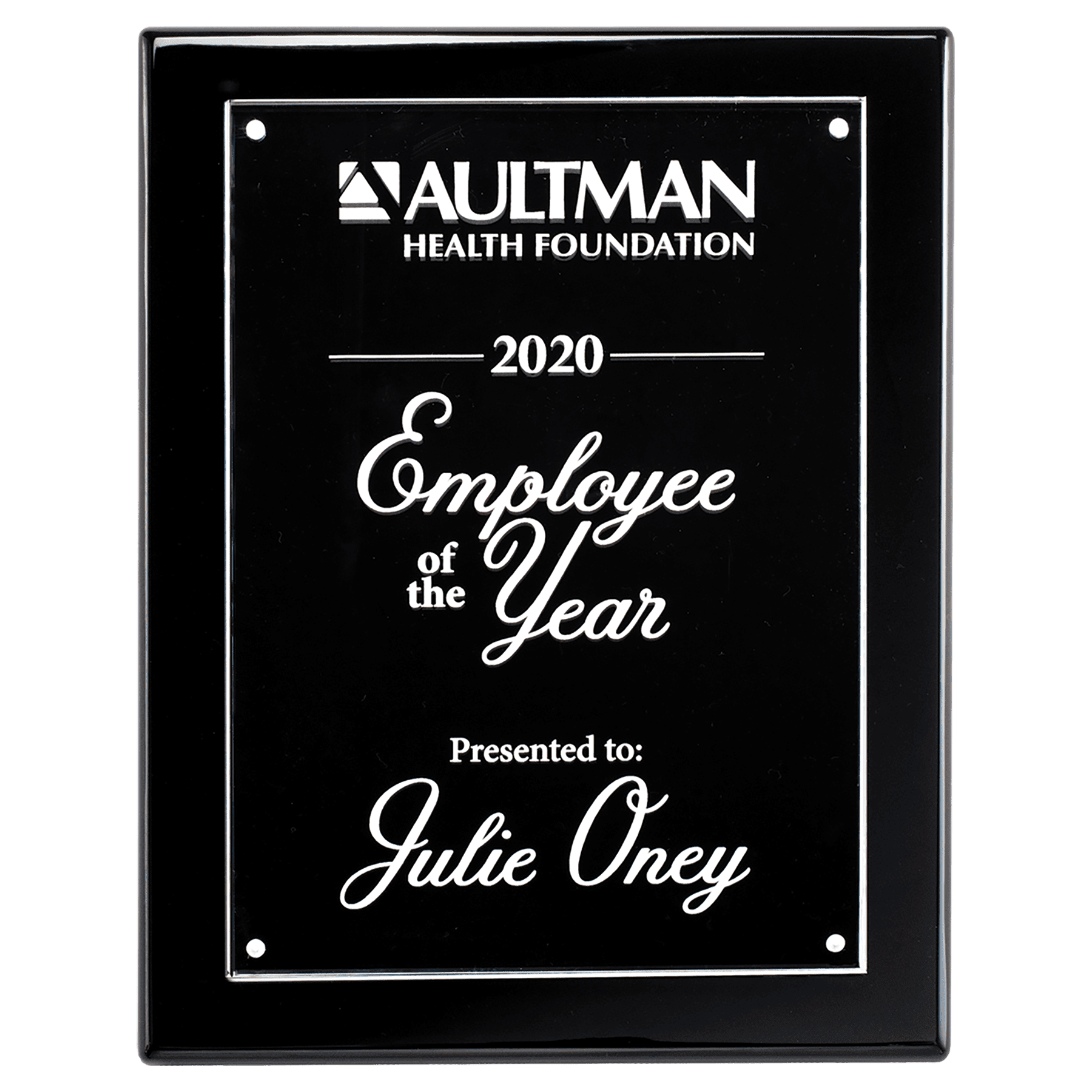 7x9 7x9 High Gloss Plaque with Acrylic Engraving Plate