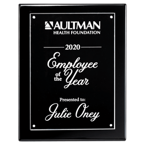7x9 7x9 High Gloss Plaque with Acrylic Engraving Plate