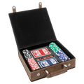 Rustic/ Laserable Leatherette 100 Chip Poker Set