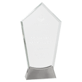 9 1/4" Peak Platinum Glass with Full Metal Base