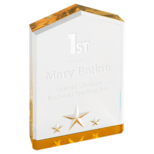 Gold 5" Star Point Acrylic