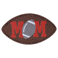 3 1/2" x 2" Football Shaped Laserable Leatherette Patch with Kota Pro Adhesive