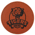 Basketball 3" Laserable Leatherette Round Patch with Kota Pro Adhesive
