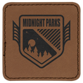 2 1/2" x 2 1/2" Laserable Leatherette Patch with Adhesive