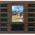 12 Plate w/ 3 1/2" x 5" Photo Holder, Completed Finish Perpetual Plaque