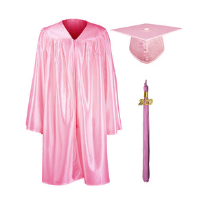 Kindergarten Graduation Cap and Gown Set in Pink