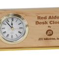 7 1/2" x 4" Red Alder Horizontal Desk Clock