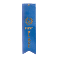 Blue 1st Place Carded Ribbon with String