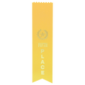 Yellow 5th Place Pinked Top Ribbon