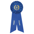 Blue 1st Place Rosette Ribbon
