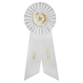White 3rd Place Rosette Ribbon