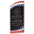 3 1/2" x 8" Stars & Stripes Rounded Acrylic
