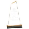 4" x 6" Gold Reflection Optima Acrylic with 5" Gold Mirror Base
