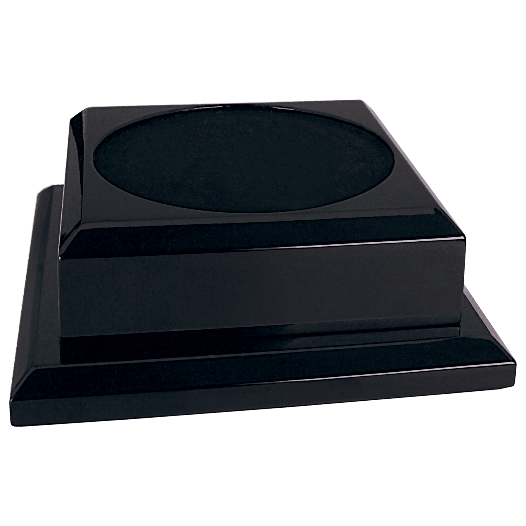 8" x 8" Black Royal Piano Finish Pedestal Base