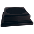 9" x 9" Black Royal Piano Finish Pedestal Base