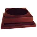 9" x 9" Rosewood Royal Piano Finish Pedestal Base