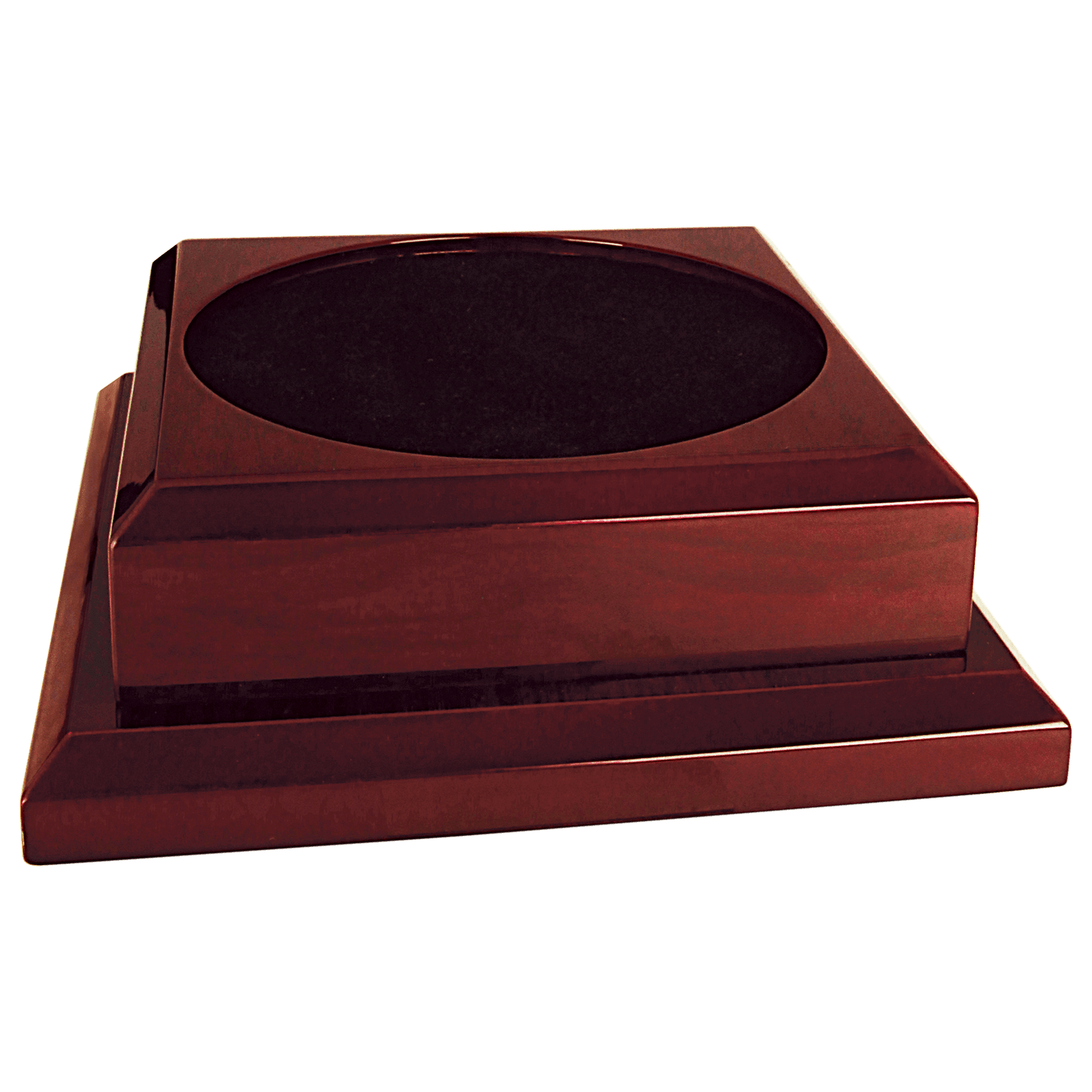 9" x 9" Rosewood Royal Piano Finish Pedestal Base